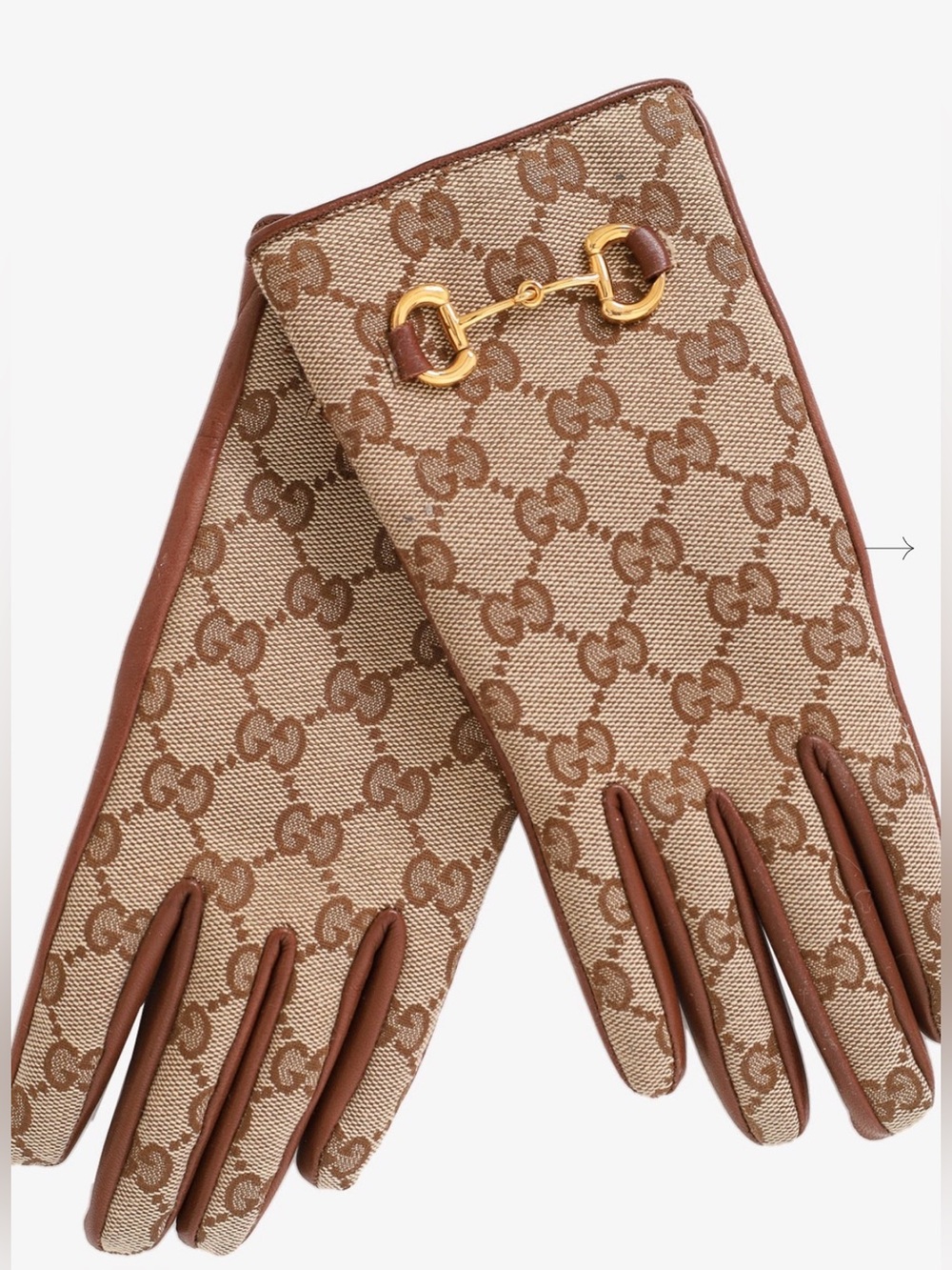 Gucci  GG Signature Horsebit Gloves